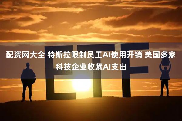 配资网大全 特斯拉限制员工AI使用开销 美国多家科技企业收紧AI支出