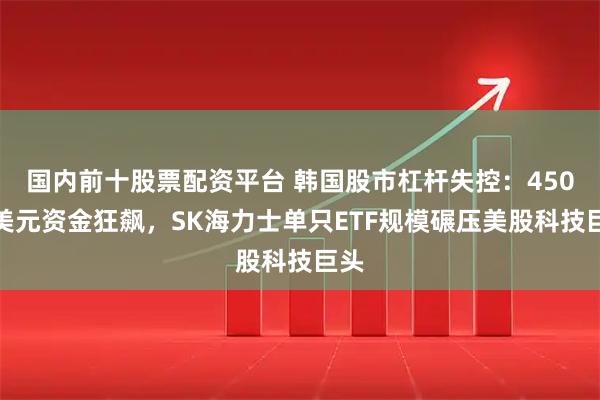 国内前十股票配资平台 韩国股市杠杆失控：450亿美元资金狂飙，SK海力士单只ETF规模碾压美股科技巨头